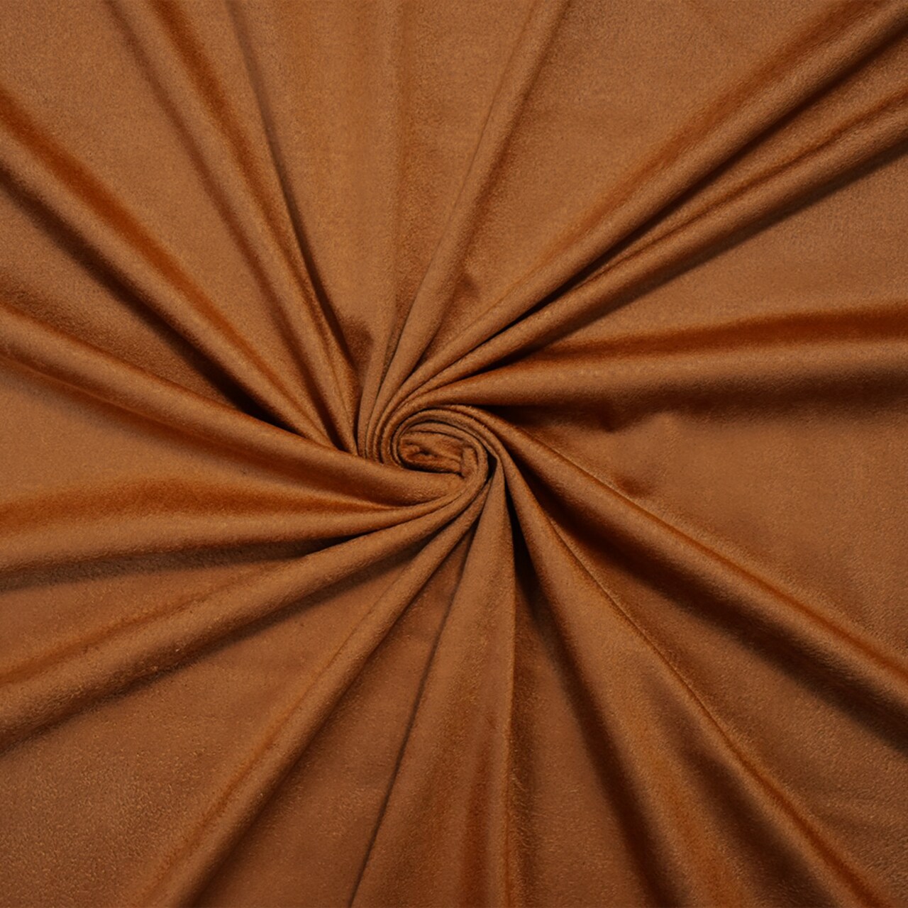 Brown Stretch Spandex Solid Microsuede Knit Fabric By the Yard